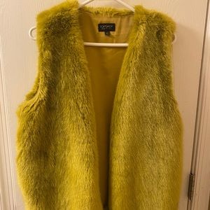 Topshop faux fur vest